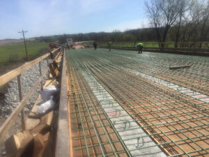 Otter Creek bridge is prepped to be poured.